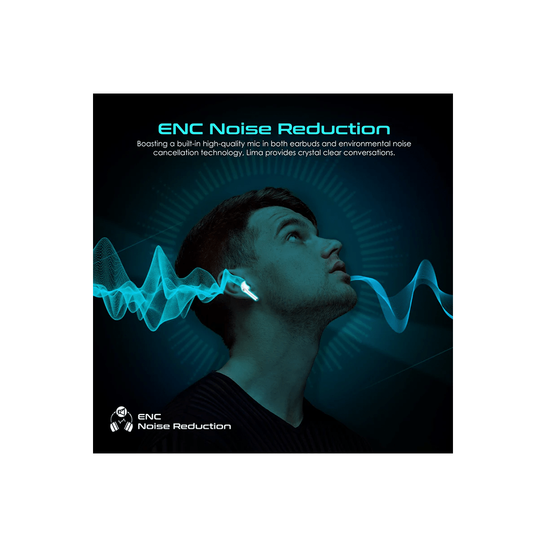 Promate Lima High Definition ENC TWS Wireless Earbuds with IntelliTouch - White in Qatar Promate Lima High Definition ENC TWS Wireless Earbuds with IntelliTouch - White in Qatar
